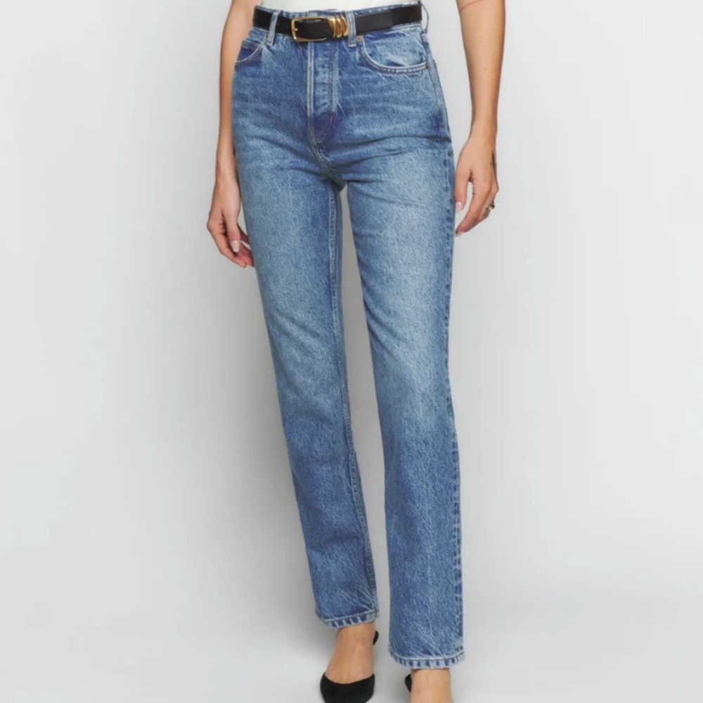 NWT - Reformation Cynthia High Rise Straight Jeans